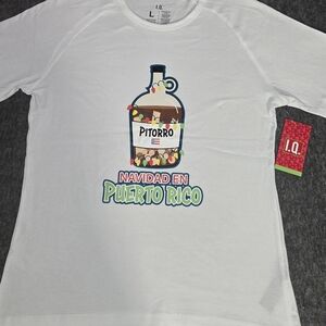 White T-Shirt - Puerto Rico Christmas Design